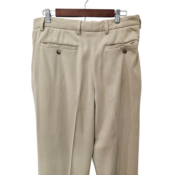 Men's Linen (98% Silk) Pleated Pants, Size 32 - Picture 9 of 11